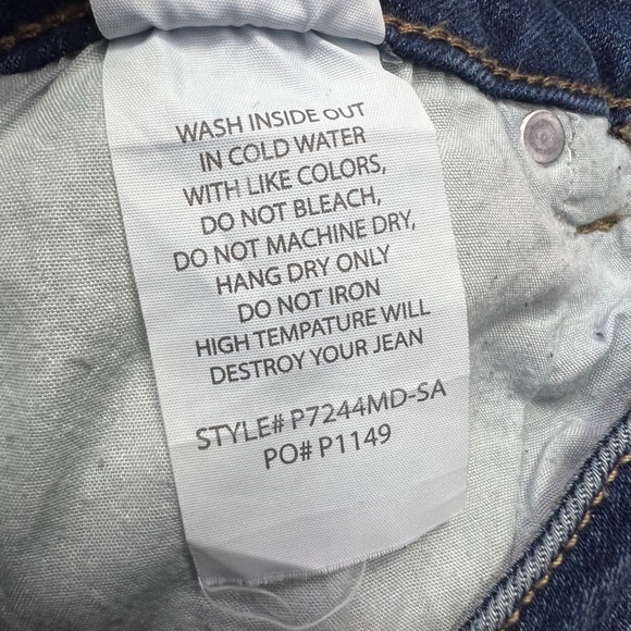 👖|•SPECIAL A•| Skinny Split Bottom Mid Rise Stretch Jeans Size 7👖 - Picture 8 of 11